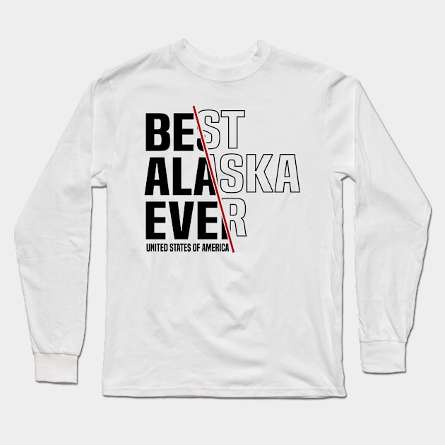 Alaska in United States Long Sleeve T-Shirt by C_ceconello